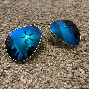 Ray-Ban P Aviator Sunglasses Blue